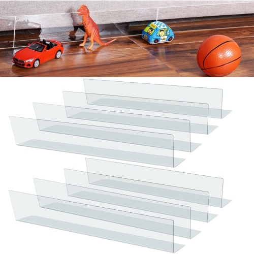 Under Furniture Gap Blocker 8pk. Clear w/Double Sided Tape