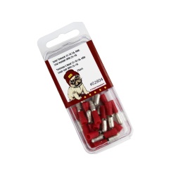 Bullet Terminals 22-18 Female Red Vinyl 25pc.
