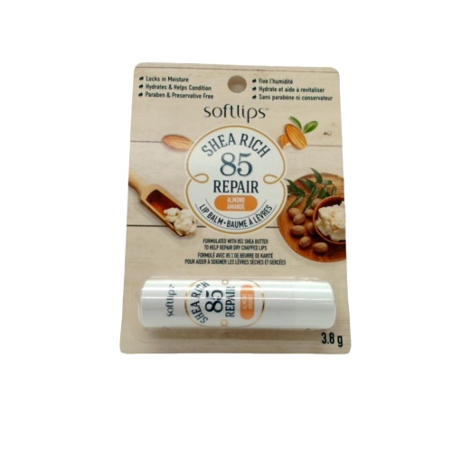 Lip Balm Shea Rich Repair Almond 3.8g. Softlips