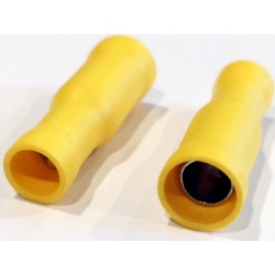 Bullet Terminals Female .195 10-12awg 25pk. Vinyl Insulated Yellow Tuf Pug