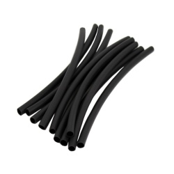 Heat Shrink Tubing 6 x 3/16" 10pk. Black Global Tone"