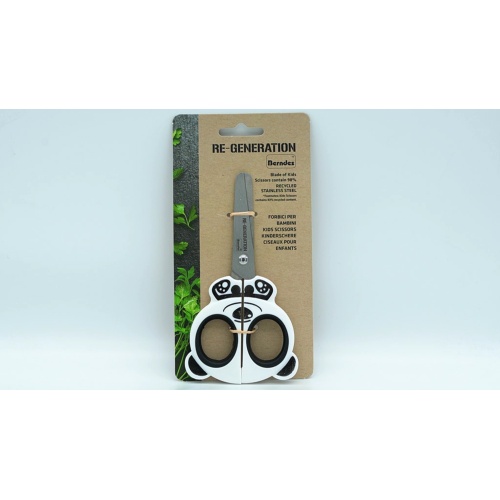 Kid's Scissors Panda Handle Stainless Steel Blades Re-generation