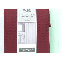 Fabric Shower Curtain 70 x 72" Assorted Home Masion"