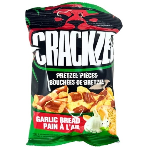 Crackzel Pretzel Pieces Garlic Bread 85g.