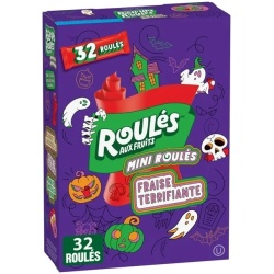 Fruit Roll-ups 32 Mini Rolls Screamin' Strawberry Flavour 335g. Halloween Box