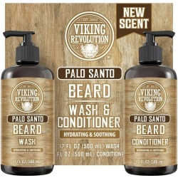 Beard Wash & Conditioner Kit 500ml. Palo Santo Viking Revolution