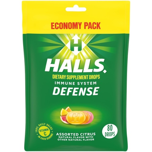 Halls Defense Assorted Citrus 80pk.