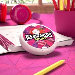 Ice Breakers Sours Mints Mixed Berry, Strawberry, Cherry 42g.