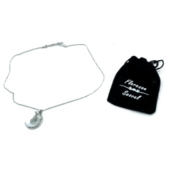 Charm Pendant I Love You To The Moon And Back W/pouch Florence Scovel