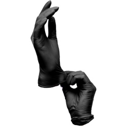 Nitrile Gloves Black Small/Medium 6Pk Sani-Guard