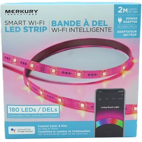 Smart Wi-fi LED Strip 2m 180 LEDs Multicolour Merkury Innovations
