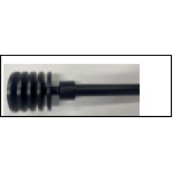 curtain rod Black extendable spiral"3/4'diam,48" x 84 inch"
