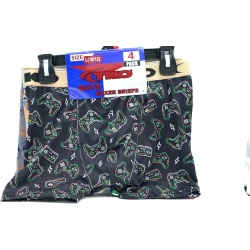Boys Boxer Briefs Large 4pk. Game Controllers TKO