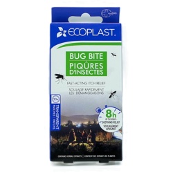 Bug Bite Patches 20pk. Transparent Up to 8h Soothing Relief Ecoplast
