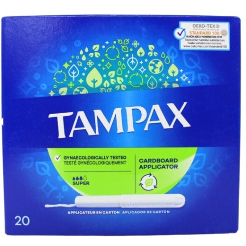 Tampon 20Pk Super w/ Cardboard Applicator Tampax