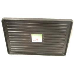 Heavy Duty Poly Boot Tray 17 x 27" Black Millside"