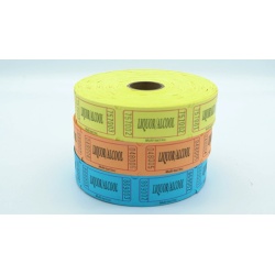 Liquor Tickets Rolls Of 1000 Multi Colour