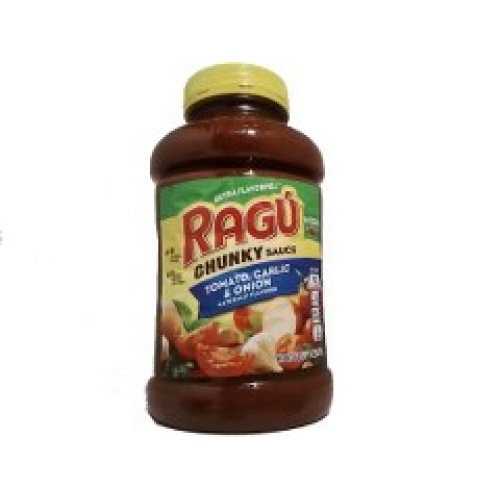 Ragu Chunky Sauce 1.27kg. Tomato, Garlic & Onion (Or 3/$27.99)
