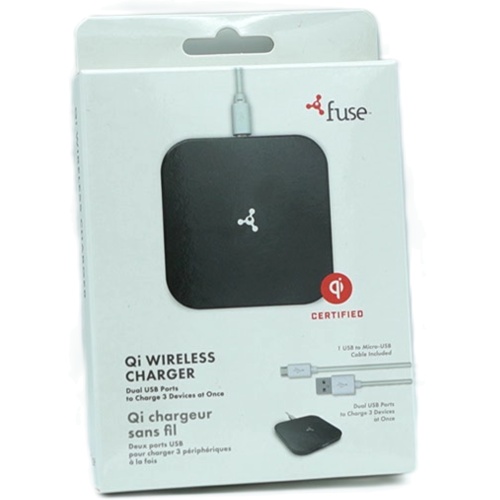 Qi Wireless Charger Dual USB Ports Fuse