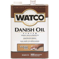 Danish Oil Golden Oak 3.78L Stains, Seals & Protects One Step Finish Watco
