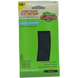 Sandpaper Sheets Hook & Loop 8pk. Assorted Grits Gator