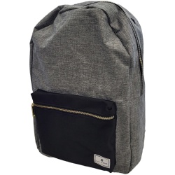 Backpack 16 Paris Nylon Grey w/Black Pocket Gino Ferrari"