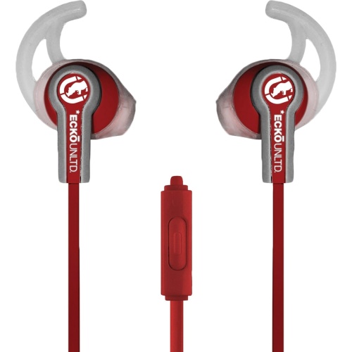 Fuse Sport Earbuds w/Inline Microphone Red Eacko Unltd