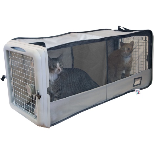 Car Seat Pet Crate w/Divider Collapsible For Pets Up To 25lbs.