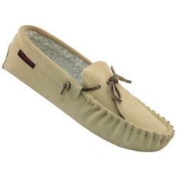 Mocassin Slippers Assorted Sizes Beige Canadiana