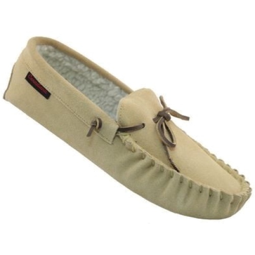 Mocassin Slippers Assorted Sizes Beige Canadiana