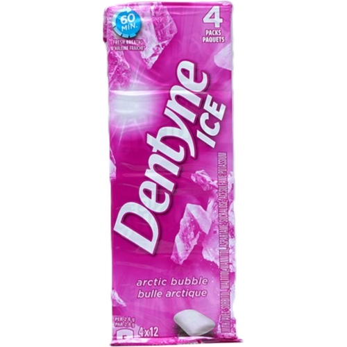 Dentyne Ice Arctic Bubble Gum 4pks. x 12pcs. (or $0.99/pack)