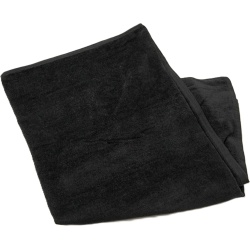 Beach Towel Solid Colour Black 30 x 60" 100% Cotton"