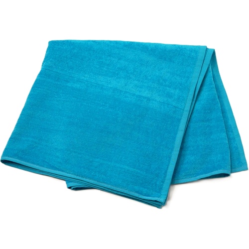 Beach Towel Solid Colour Aqua 30 x 60
