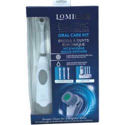 Electric Toothbrush Oral Care Kit w/Stand & 3 Extra Brush Heads Lomicare