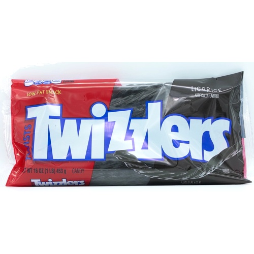 Twizzlers Twists Black Licorice 453g.
