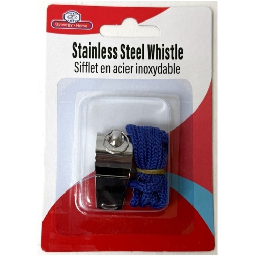 Whistle Stainless Steel w/ String