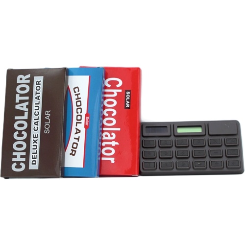 Chocolator Deluxe Calculator Solar Powered Assorted Chocolate Bar Styles