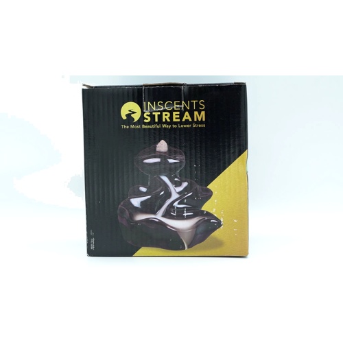 Inscents Stream Ceramic Incense Cone Holder w/10 Assorted Cones