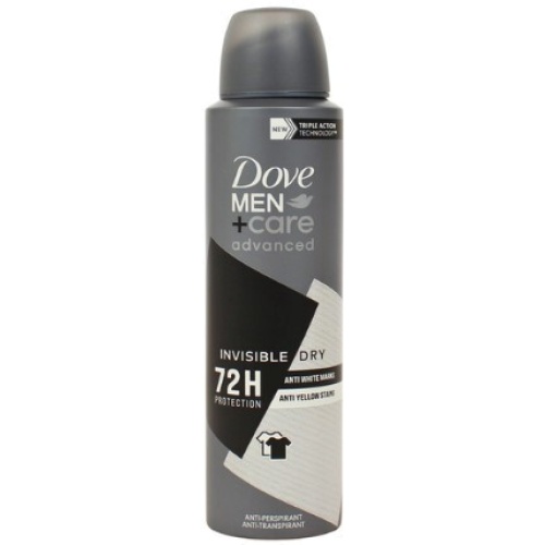 Dove Body Spray 150ml Anti-perspirant Men Advcare Invisible Dry