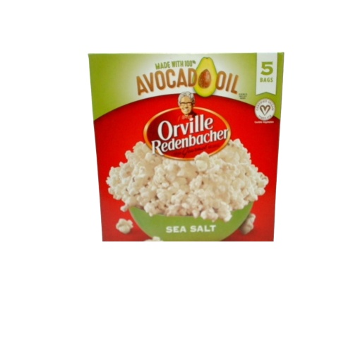 Popcorn w/Avocado Oil Sea Salt 5 x 77g. Bags Orville Redenbacher