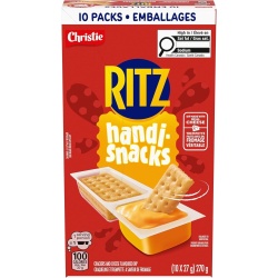 Ritz Handi-snacks Crackers & Cheese Flavoured Dip 10 x 27g. Christie