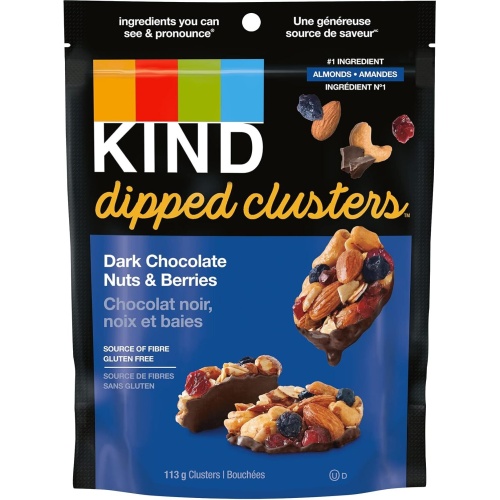 Kind Dipped Clusters Nuts Dark Chocolate & Berries 113g.