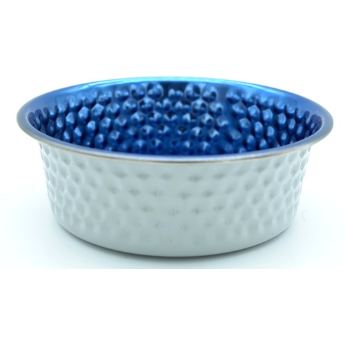 32oz. Stainless Steel Pebble Dish Blue