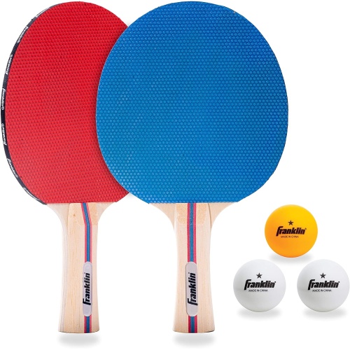2 Player Paddle Set w/3 Table Tennis Balls Franklin