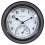 Clock w/Thermometer 8.5 Round Indoor/Outdoor Black Acu-rite