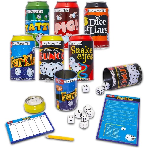Dice Game Tin Can Assorted Games Bendon