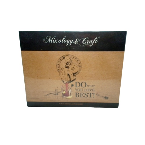 11pcs. Rustic Bartender Kit Mixology & Craft