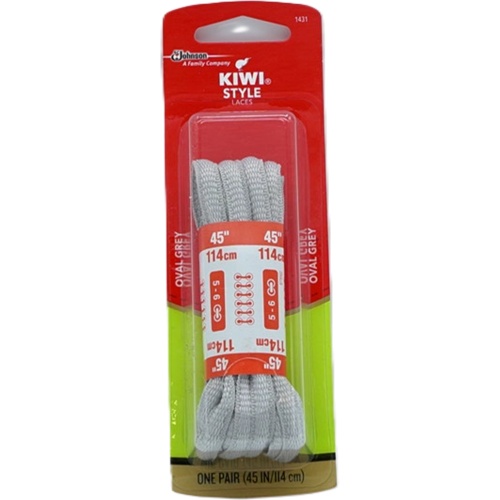 Shoe Lace Oval Grey 45 Kiwi Style
