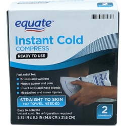 Instant Cold Compress 5.75 x 8.5" 2pk. Equate"