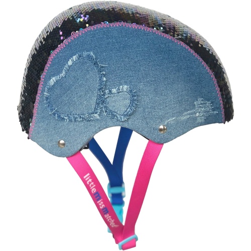 Multi Sport Helmet Magic Sequin & Denim Ages 8+ Littlemissmatched